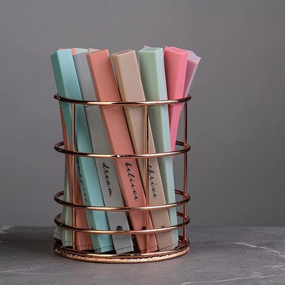 DIVERSEBEE Bible Highlighters with Soft Chisel Tip, 8 Pack Assorted Colors Pens No Bleed, Quick Dry, Cute Aesthetic Markers, Bible Study Journaling Supplies and Accessories (Boho)