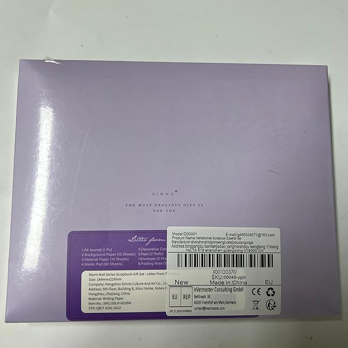 Draupnir Aesthetic Scrapbook Kit(348pcs), Bullet Junk Journal Kit with Journaling/Scrapbooking Supplies, Stationery,A6 Grid Notebook with Graph Ruled Pages DIY Scrapbook Gift for Girl Kid(Moonlight)