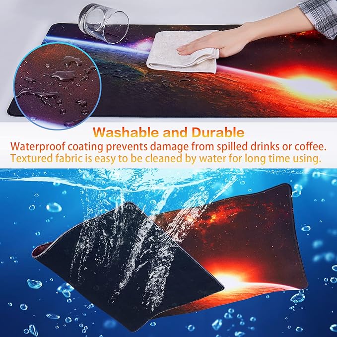 Canjoy Gaming Mouse Pad, Large Extended Mouse Pad Big Computer Mousepad for Home Office Gaming Work 31.5x15.7inch