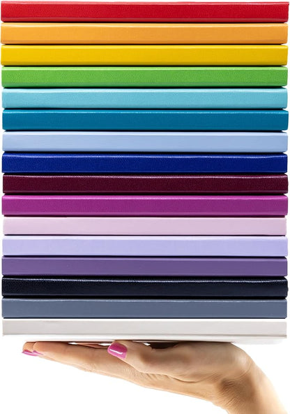 PAPERAGE Blank Journal Notebook, (Green), 160 Pages, Medium 5.6 in x 8 in - 100 GSM Thick Paper – Hardcover Journaling Notebook for Work, School, Note Taking or Sketching