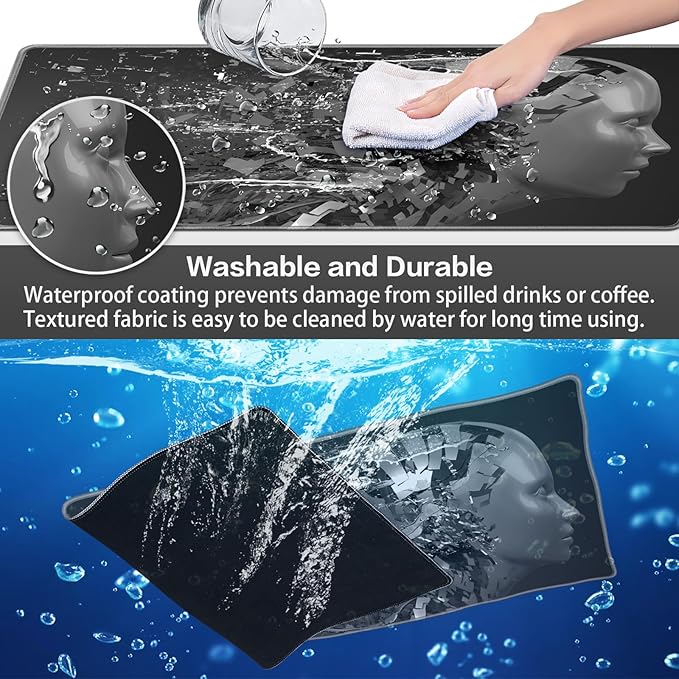 Canjoy Gaming Mouse Pad, Large Extended Mouse Pad Big Computer Mousepad for Home Office Gaming Work 31.5x15.7inch