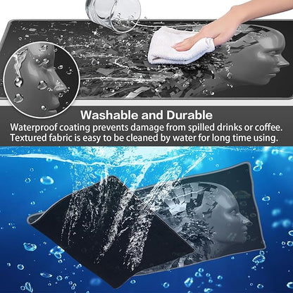 Canjoy Gaming Mouse Pad, Large Extended Mouse Pad Big Computer Mousepad for Home Office Gaming Work 31.5x15.7inch