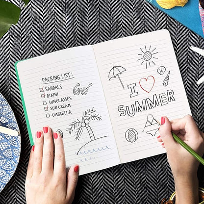 12 PCS Colorful Notebook Journals Bulk, Lined Paper, College Ruled, 60 Pages, 5.5"x8.3", A5 Size, Travel Journal Set for Travelers, Students and Office, Writing Diary Subject Notebooks Planner