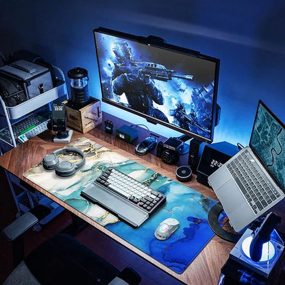 Canjoy Gaming Mouse Pad, Large Extended Mouse Pad Big Computer Mousepad for Home Office Gaming Work 31.5x15.7inch