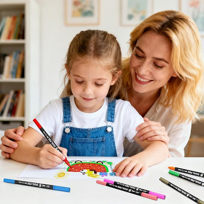TBC The Best Crafts Dual Markers Brush Pens Set, 72 Art Markers Christmas Gifts for Adult Book Cards Drawing Craft Kit Teacher Office Supplies (72 Colors)