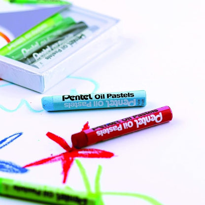 Pentel Arts Oil Pastel Set, Assorted Colors, Set of 25 (PHN-25)