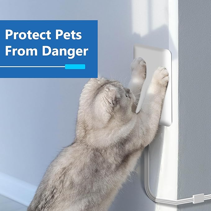 LIDER Flat-Face Outlet Extender with 3 Receptacles, Ultra-Thin Wall Plate Plug with Cord Extender and 3-Outlet Power Strip, 3ft Cord, LWE3-315-W3P, ETL-Listed, White, 3 Pack