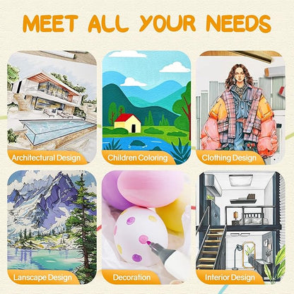 Alcohol Markers with APP, 80 Colors Dual Tip Art Marker for Adults Coloring Books, Alcohol Based Illustration Markers Set for Adult Artist Drawing Sketching Painting Lettering Cards