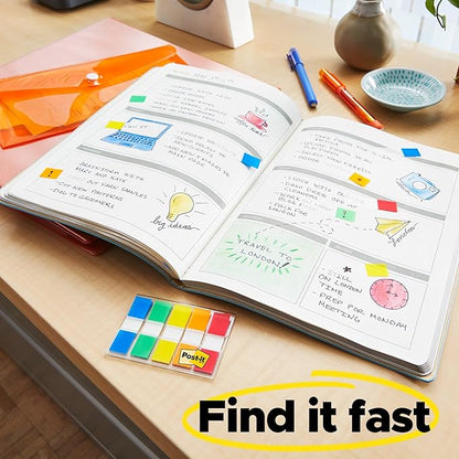 Post-it Flags and Tabs Value Pack, Ultimate Business and Study Pack, 956 Various Flags for Organization (683-AVP-SIOC)