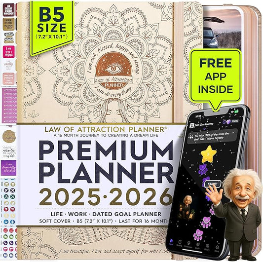 2025-2026 Planner Weekly and Monthly | 16-Month Life Planner to Increase Focus & Productivity | Reduce Overwhelm & Achieve Your Biggest Goals | Include Gift Box & Stickers | Sep 2025-Dec 2026