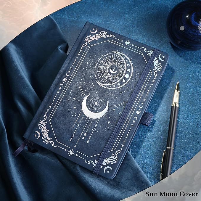 TIEFOSSI Lined Journal for Women Men, Vintage Notebooks with Bookmarks, Hardcover A5 College Ruled Notebook 316 Numbered Pages for Writing, Daily Journal for Work School, Note Taking