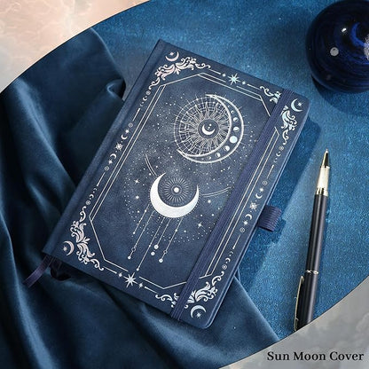 TIEFOSSI Lined Journal for Women Men, Vintage Notebooks with Bookmarks, Hardcover A5 College Ruled Notebook 316 Numbered Pages for Writing, Daily Journal for Work School, Note Taking