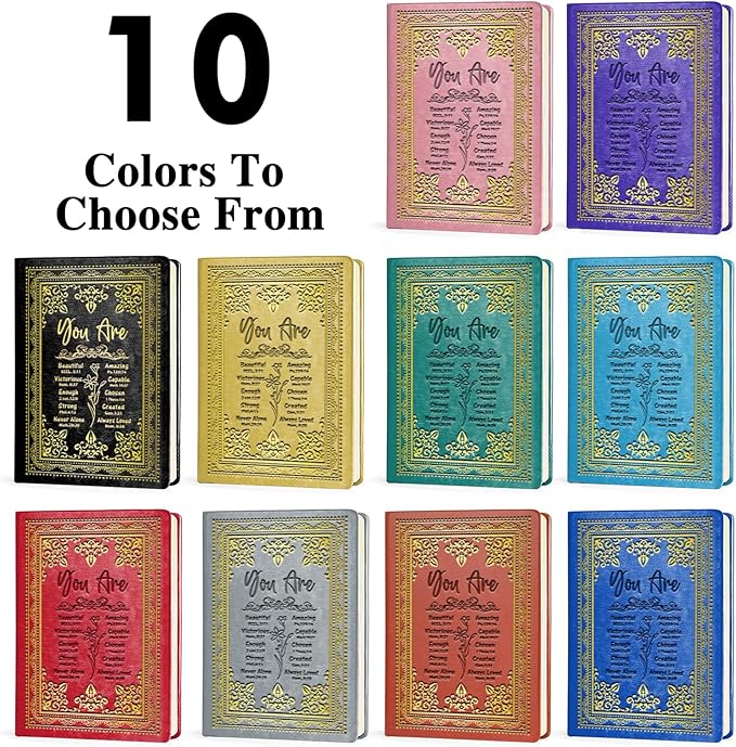 Yellow A5 Lined Leather Journal Notebook,Inspirational Christian Gifts Hardcover Executive Notebooks for Men Women,200 Pages 100 Gsm Thick Ruled Paper Daily Diary for School,Family ,Friends,Work (You Beautiful Yellow)