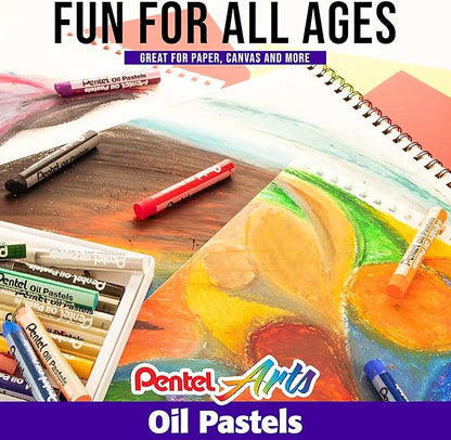 Pentel Arts Oil Pastels - 432 Piece Classroom Size Pack (PHN-12CP2)