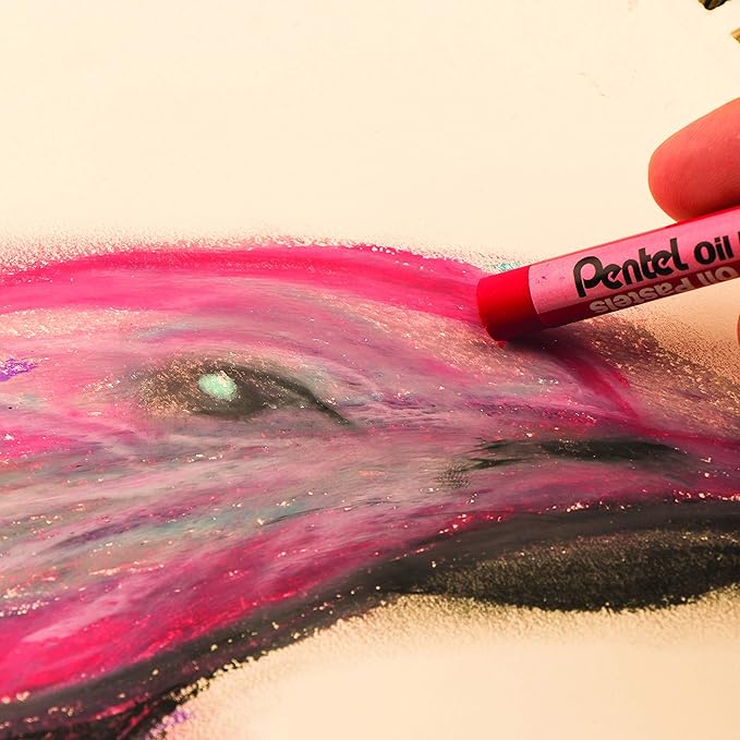 Pentel Arts Oil Pastels, 16 Color Set (PHN-16)(Pack of 96, 1536 Count Total)