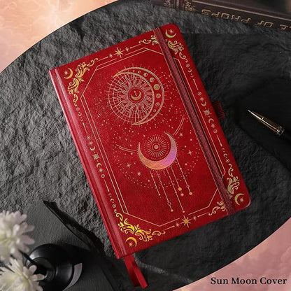 TIEFOSSI Bullet Dot Journal, 160gsm 190 Numbered Pages Bullet Dot Grid Journal for planner, Diary for Work & Sketching, A5 Hardcover Leather Journal for Writing Women Men