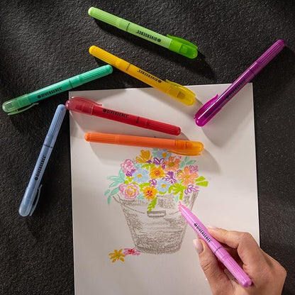 DIVERSEBEE Bible Highlighters and Pens No Bleed, 8 Pack Assorted Colors Gel Highlighters Set, Cute Bible Markers Study Journaling School Supplies and Accessories (Sorbet)