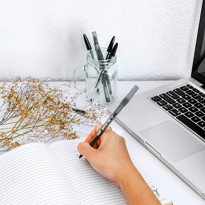 BIC Round Stic Xtra Life Ballpoint Pen, Ultra Long Lasting and Consistent Ink Flow, 60-Count in Black Ink