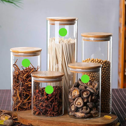 PARLAIM 1 Inch Round Permanent Adhesive Color-Code Dot Stickers,1000 per Roll dots Label Dispenser Box,Light Green Circle Stickers Label